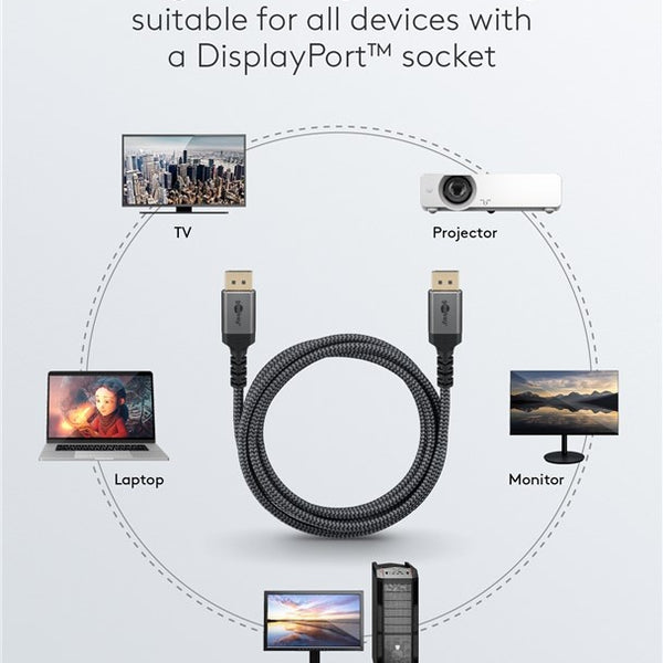 DisplayPort™ Kabel, 8K @ 60 Hz 5M