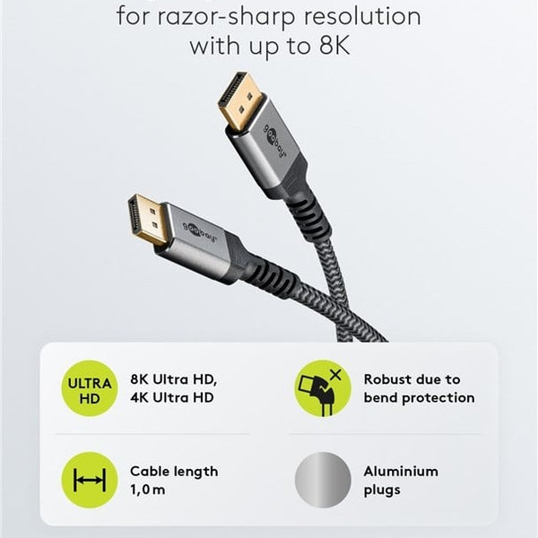DisplayPort™ Kabel, 8K @ 60 Hz 5M