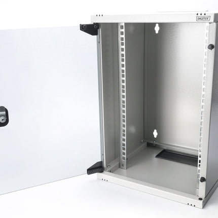 10 inch 9U wandkast 312x300x464 mm, kleur lichtgrijs (RAL 7035)