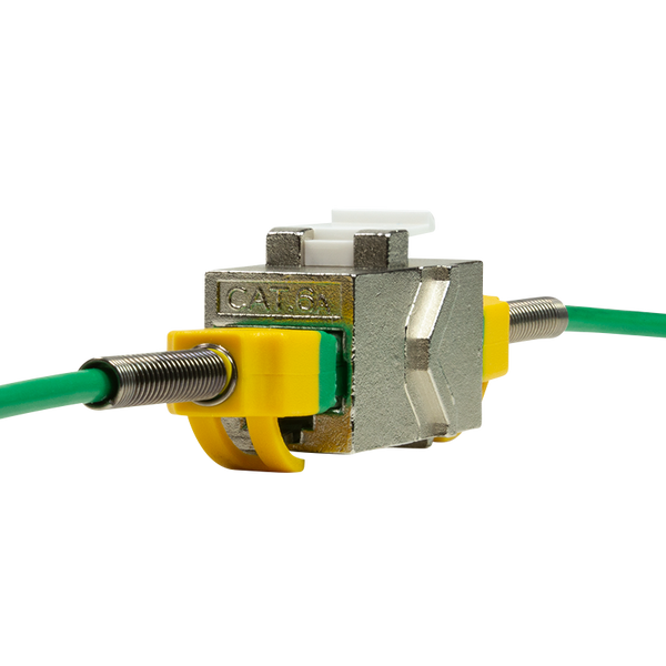 CAT6a keystone coupler STP
