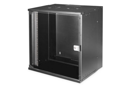 Armario de pared 12U, SOHO PRO, sin montar 540 x 400 x 595 mm, negro 