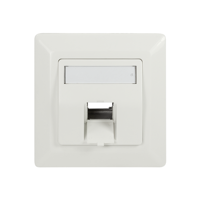 Keystone flush-mounted box for 1 keystone RAL9010