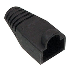 Strain Relief Boot RJ45 10pcs 6mm Black