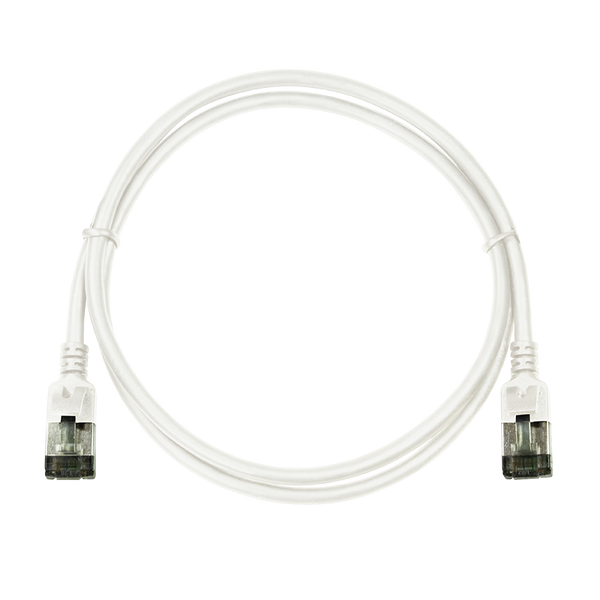CAT6a U/FTP Ultraflex, 100% koper, wit, 0.3M