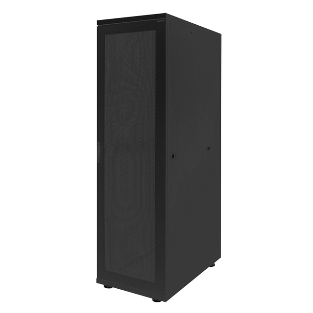Armario servidor 42U con puertas perforadas 800x1000x2055mm (AnxPrxAl) negro