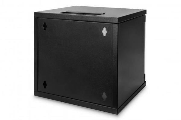 Armario de pared 6U de 10 pulgadas, 312 x 300 x 330 mm, color negro
