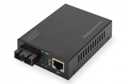 Convertidor de medios Gigabit, RJ45/SC