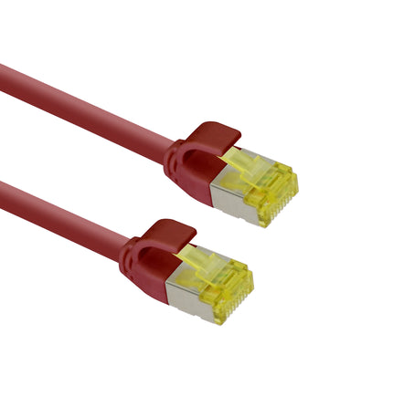 Cable de conexión ultrafino S/FTP Cat 6A rojo 1 M