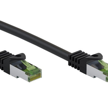 CAT8.1 S/FTP LSZH 0.25M Zwart GHMT gecertificeerd