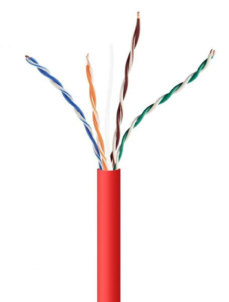 UTP CAT5e kabel stug 305M CCA Rood