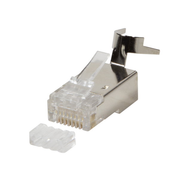 Conector CAT6a/CAT7 RJ45 - STP 10 piezas para cable rígido