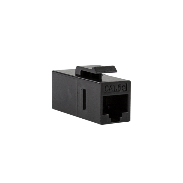 CAT5e keystone koppelstuk UTP zwart