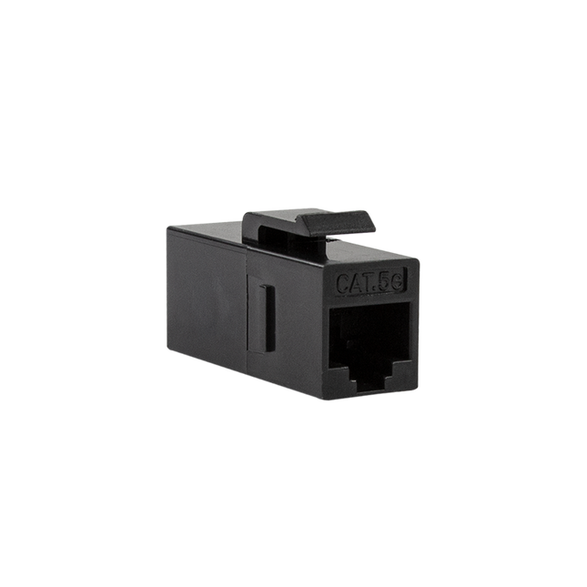 Conector keystone CAT5e UTP negro