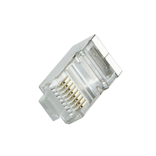 Conector CAT6 con pasacables RJ45 - STP 100 piezas para cable flexible