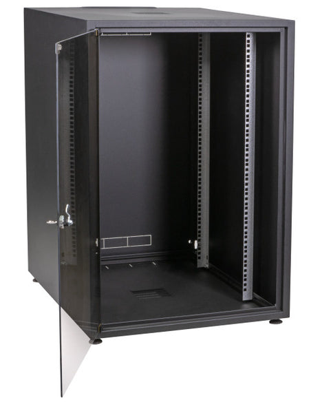 Armario servidor 15U con puerta frontal de cristal (An. x Pr. x Al.) 600 x 800 x 737 mm
