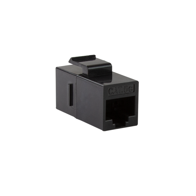 Conector keystone CAT5e UTP negro