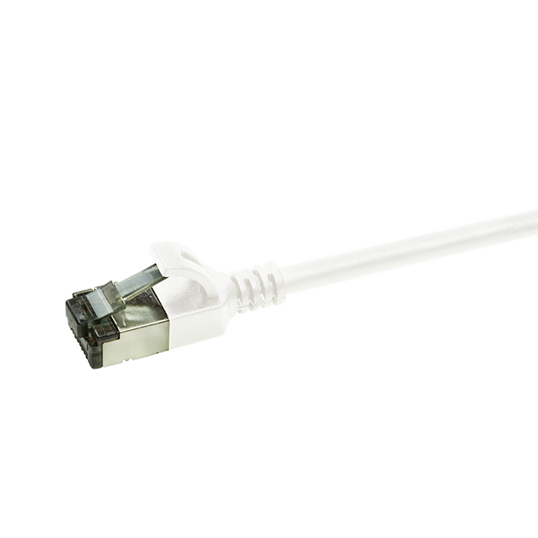 CAT6a U/FTP Ultraflex, 100% koper, wit, 1M