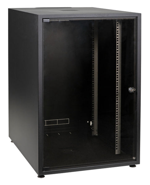 Armario servidor 15U con puerta frontal de cristal (An. x Pr. x Al.) 600 x 800 x 737 mm