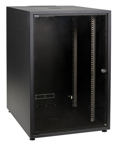 Armario servidor 15U con puerta frontal de cristal (An. x Pr. x Al.) 600 x 800 x 737 mm