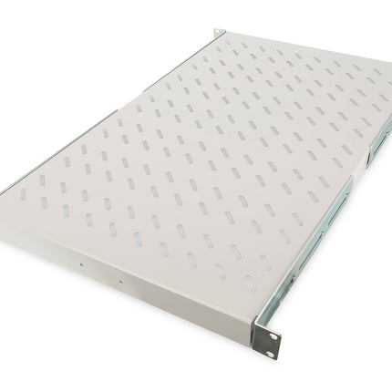 Estantería regulable 1U para armarios a partir de 1000mm de fondo máx. 100kg gris claro