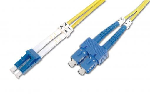 Cable de conexión de fibra óptica monomodo LWL OS2 LC/SC de 3 m