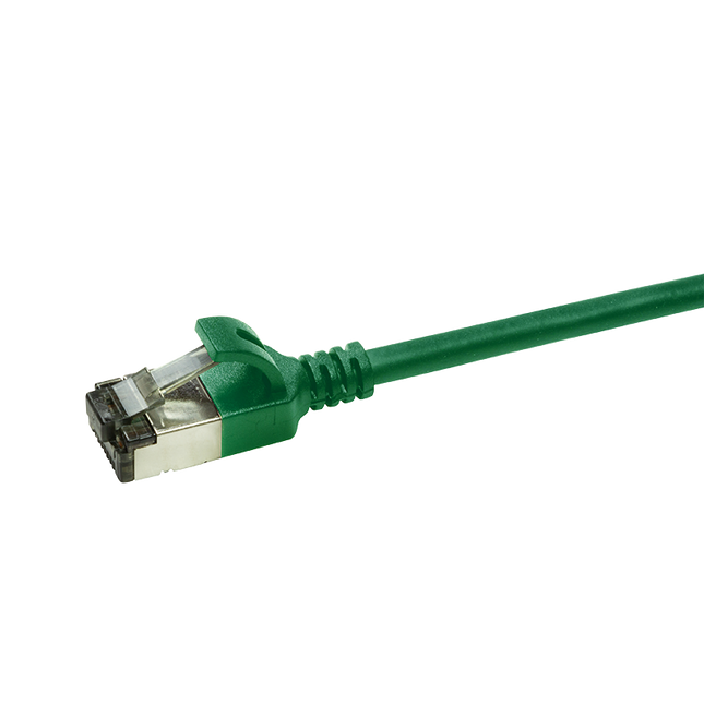 CAT6a U/FTP Ultraflex, 100 % cobre, verde, 0,2 M