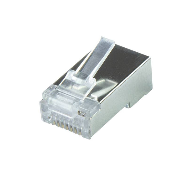 Conector CAT6a RJ45 - STP 50 piezas para cable flexible y rígido