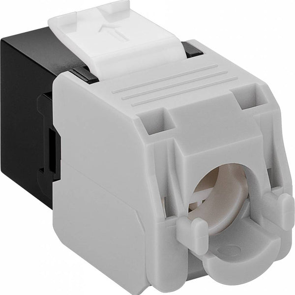 CAT6a Keystone RJ45 sin blindaje negro