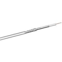 Cable coaxial para interiores, doble blindaje, 100 dB, 25 m, blanco