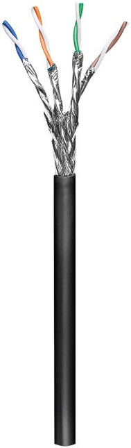 Cable S/FTP CAT7 para exteriores, rígido, 50 m, 100 % cobre