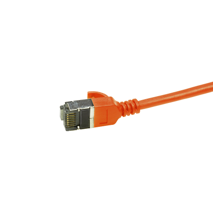 CAT6a U/FTP Ultraflex, 100 % cobre, naranja, 1 M