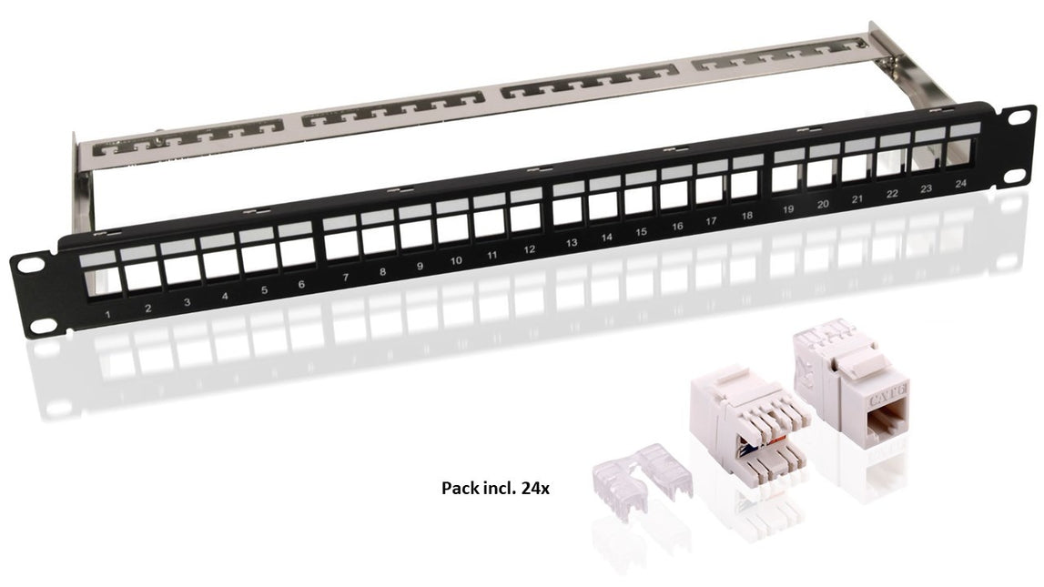 Conjunto de paneles de conexión keystone CAT6