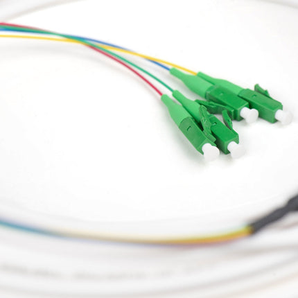 Cable de acometida FTTH, 30 m monomodo, 4 fibras, 4 LC/APC 