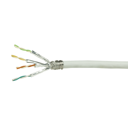 S/FTP CAT7 rígido 100M 100% cobre blanco