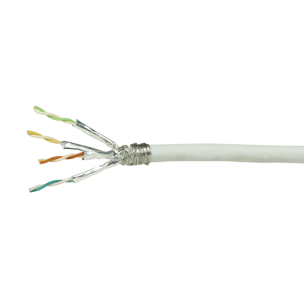 S/FTP CAT7 rígido 100M 100% cobre blanco