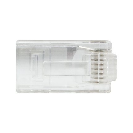 Doorsteek CAT6 UTP Connector 100 stuks EZ-RJ45 voor soepele en stugge kabel