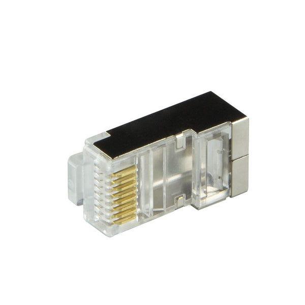 Conector CAT6 con pasacables RJ45 - STP 10 piezas para cable flexible