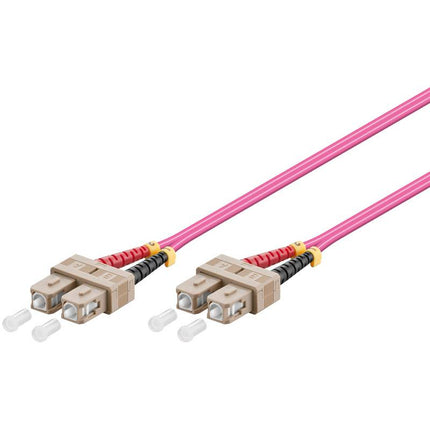 Cable de fibra óptica dúplex OM4 50/125 SC-SC 1 m