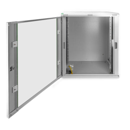 Armario de pared 16U, Dynamic 600x450x789 mm, color gris claro (RAL 7035)