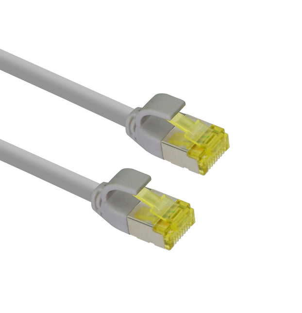 Cable de conexión ultrafino S/FTP Cat 6A gris 0,5 m