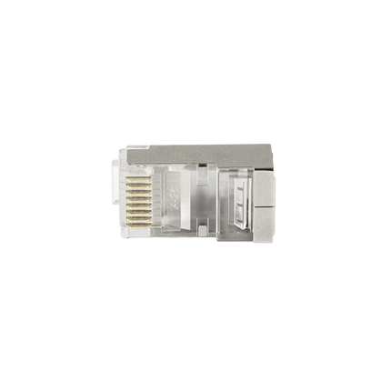 Doorsteek CAT6 Connector RJ45 - STP 50 stuks voor soepele en stugge kabel