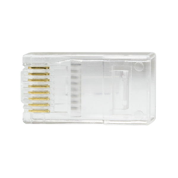 Conector CAT6 RJ45 - UTP 10 piezas para cables flexibles y rígidos