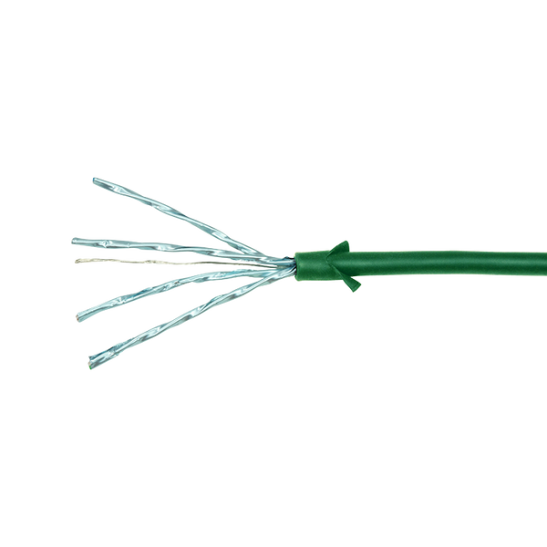 CAT6a U/FTP Ultraflex, 100% Copper, Green, 1M