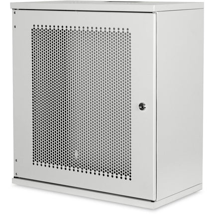Armario de pared 12U, SOHO, sin montar, 540x400x595 mm, puerta frontal perforada, gris claro