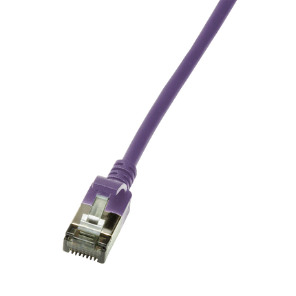 Cable Ultraflex CAT6a U/FTP, 100 % cobre, morado, 1,5 M