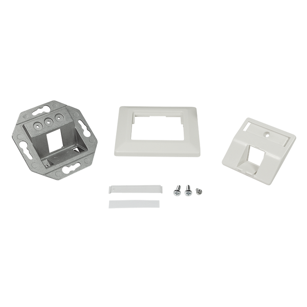 Keystone flush-mounted box for 1 keystone RAL9010