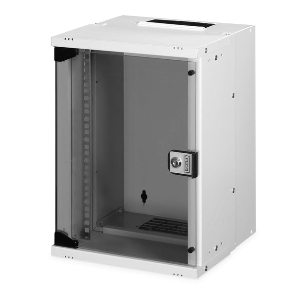 10" 9U wall mounting cabinet, SOHO PRO 460 x 315 x 300 mm, gray