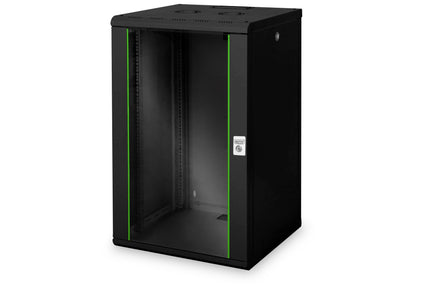 20U wall cabinet, Unique 600x600x998 mm, color black (RAL 9005)