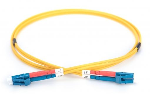 Cable de conexión de fibra óptica monomodo LWL OS2 LC/LC de 1 m