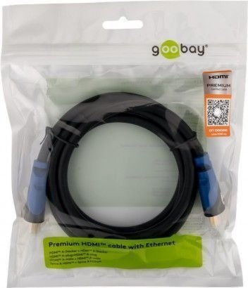 Cable HDMI™ de alta velocidad premium con Ethernet chapado en oro de 5 m